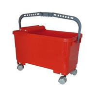 VASCHETTA LAVAGGIO lt. 23 PER PIASTRELLISTI 2 rulli - 4 ruote