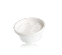 VASCHETTA MANICURE CIOTOLA IN PLASTICA BIANCA PER ESTETISTA PROFESSIONALE (H808)