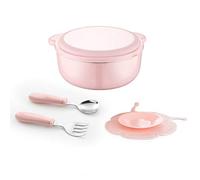 Vaschetta Per Bambini In Acciaio Inox Per Bambini Ciotola Anti-Caldo Per Ventosa Ciotola Per Bambini Ciotola Per Bambini Set Di Integratore Alimentare Per Bambini In Polvere