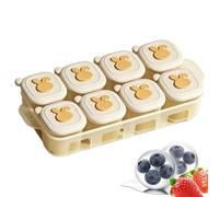 Vaschetta Per Cubetti Di Cibo Surgelato Con Coperchio - Contenitore Latte Bambini,Vassoio Congelatore Purea Bimbi | Per Genitori, Madri, Babysitter, Latte Materno, Casa, Cucina E Sala Da Pranzo