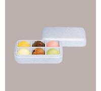 Vaschetta per Gelato Polistirolo Riciclato 500 Pasqualina Domogel 65 pezzi