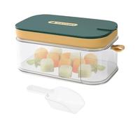 Vaschetta Per Ghiaccio In Silicone | 32 Scomparti Con Facile Rilascio E Coperchio A,Vassoio Per Cubetti Ghiaccio Grande Capacità Da Freezer,per Vino Whiskey Bourbon Vodka Caffè Casa Appartamento Camp