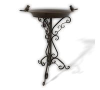 Vaschetta per gli uccelli bacino giardino uccello ferro 75cm marrone