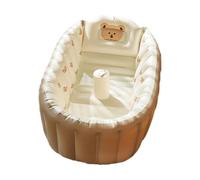 Vaschetta per il bagnetto gonfiabile per bambini - Vasca da bagno pieghevole da viaggio pieghevole, lavabo per doccia per antiscivolo, mini piscina d'aria portatile, comodo supporto per corno