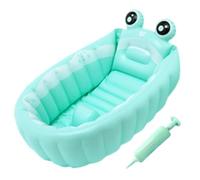 Vaschetta per il bagnetto | Vaschetta da bagno portatile per con pompa ad aria | piscina gonfiabile pieghevole per vasca da bagno neonatale portatile per bambini di età compresa tra 0 e 8 Duqulle