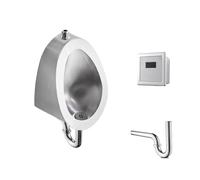 Vaschetta per orinatoio da uomo, montaggio a parete, in acciaio inox 304, per uso domestico e commerciale, con sensore intelligente, a prova di schizzi