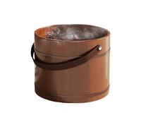Vaschetta Per Pediluvio In Legno - Secchio Per Pediluvio Da 25x31 Cm, Per Pedicure Antistress | Vasca Da Bagno Per Pedicure In Legno | Secchio Per Lavabo Da Bagno Per Anziani, Donne, Uomini, A