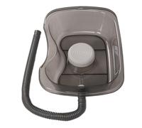 Vaschetta per Shampoo, Trasparente, Materiale PET, Design Umanizzato, Facile da Pulire, Uso Versatile (con Cuscinetti in silicone), per Anziani, Donne Incinte e Bambini (Grigio