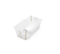 Stokke Flexi Bath (Sandy Beige) con Supporto per neonati - Durevole e Facile da conservare - Comodo da usare a casa o in viaggio - Ideale per neonati fino ai 48 mesi