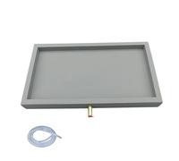 Vaschetta Plastica Rettangolare, Raccogli Condensa, con Scarico e Tubo di Scarico, Stampaggio Monoblocco, Impermeabile, per Casa, Laboratorio e Cucina(Gray,85x35x4cm/33x14x1.6in)