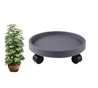 Vaschetta Plastica, Vaschetta per Piante, con 4 Ruote Universali, Stampaggio Monoblocco, Elevata Capacità di Carico, per Interni ed Esterni(Gray,28cm/11in)
