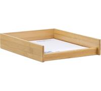 Vaschetta Portadocumenti Ufficio & Studio, A4, Scrivania, Portalettere, Bambù, 6