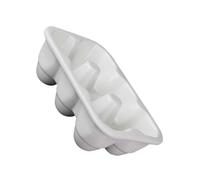 Vaschetta Portauova per Frigorifero 6 Scomparti in Ceramica Bianca