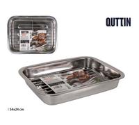 VASCHETTA QUTTIN RETTANGOLARE FIONDA CON GRILL 32X24H60 BARBEQUE , GRIGLIATA
