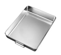 Vaschetta Raccogli Gocce Del Condizionatore D'aria Inossidabile Ispessito con Maniglia Rinforzata per Cucina ed Elettrodomestici(36x28x6cm/14x11x2.3in)