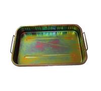 Vaschetta Raccogli Olio in Acciaio Zincato, Raccogli Condensa in Metallo, Vaschetta Vaschetta Olio per Sottoauto, Vaschetta Vaschetta, Vaschette di Raccolta Condensa(50x38x9.5cm/20x15x3.7in)