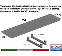 Vaschetta Raccogligocce ARDESIA INOXA 602/80AR Scolapiatti 80 Interno 74 + 2 901