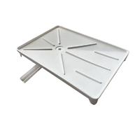 Vaschetta Raccogligocce Universale per Lavello da Cucina, Base Antiscivolo, Canale di Drenaggio, Vassoio Scolapiatti Raccogligocce(White)