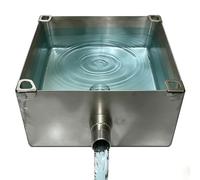 Vaschetta Raccolta Condensa con Scarico Altezza 10cm in Acciaio Inox 304 for Climatizzatori Interni ed Esterni Vaschetta Condensa Condizionatore Raccogli Climatizzatore(140x20cm(55x8in))