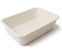 Vaschetta Rettangolare in Pura Melamina cm 35x25x8 Bianco Made in Italy