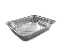 Vaschette Alluminio Monouso per Alimenti 50 pz 8 Porzioni L 32x26x5 cm da Forno