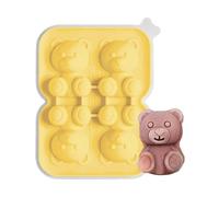 Vaschette Cubetti Ghiaccio Congelatore | Contenitore in Silicone Alimentare | Vaschetta per Cubetti di Ghiaccio a Forma Orsetto,Per Cucina Frigorifero Famiglia Bevande Acqua Whisky E