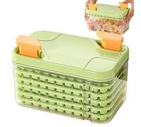 Vaschette ghiaccio da congelatore | 5 riutilizzabili a facile estrazione con contenitore - stampo per cubetti da cocktail a 77 scomparti | per Raffreddare Bevande, Caffè, Cocktail, Whisky, Bibite e Pa