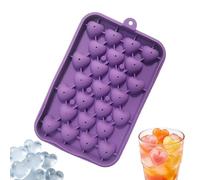 Vaschette in silicone per congelatore con coperchio - Stampo a cuore flessibile riutilizzabile alimentare,Vaschette per Ghiaccio con Coperchio,per Cocktail Caffè Cucina Cibo Camping Cioccolato