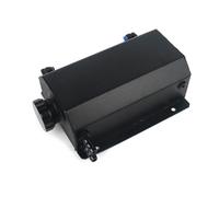 Vaschette Liquido Radiatori Serbatoio Universale Per Olio In Alluminio Da 1L E 2L Per Radiatore Del Liquido Di Raffreddamento Motore Con Tappo Scarico Sfiato(2L-Black)