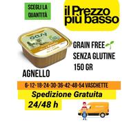 Vaschette Oasy grain free e gluten free agnello cane senza cereali e glutine
