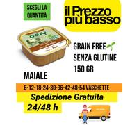 Vaschette paté Grain free senza glutine e cereali al maiale per cane