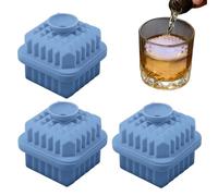 Vaschette per Ghiaccio da Congelatore | 3 Pezzi a Forma di Rombo in Silicone Portatile e Riutilizzabile,Vaschette per Cubetti di Ghiaccio | Whiskey Drink, Uso Interno, Cucina, Frigorifero, Famiglia, C