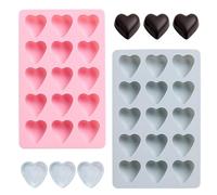 Vaschette per ghiaccio in silicone, per cioccolato da 2 confezioni, strumento flessibile per congelatore con rilascio facile, accessorio da cucina con design compatto, attrezzatura per la