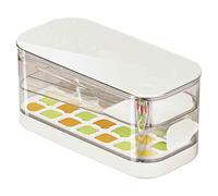 Vaschette Per Ghiaccio In Silicone,Per Uso Domestico In Silicone Portatile Con Contenitore | Bottiglia per Ghiaccio | Per Bevande Caffè Latte Cocktail Casa Cucina Frigorifero