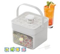 Vaschette Per Ghiaccio Per Congelatore - Contenitori Per Ghiaccio Con Maniglia E Coperchio,Strato Doppio Accessorio da Cucina per Whisky Caffè Tè Cocktail Casa Campeggio