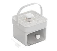 Vaschette Per Ghiaccio Per Congelatore | Stampo con Sgancio Facile, Manico e Coperchio | Strumento a Pressione Doppio Strato Cucina per Bevande Caffè Tè Whisky Cocktail Attività Estive Campeggio Riuni