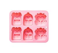 Vaschette per ghiaccio riutilizzabili a forma di zaino, 6 scomparti | Stampo per ghiaccio in silicone, per compleanno, cocktail, congelatore, birra, viaggi, escursionismo, campeggio