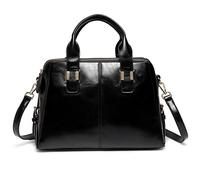 VASCHY Borsa Donna,Borse Donna PU Pelle Borse a Mano Borsa Donna Tracolla Borsa Bauletto Donna Borsetta Donna Ufficio Scuola Lavoro Nero