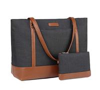 VASCHY Borsa Donna, Borse Donna Università Borsa Tracolla Donna Elegante Borse a Mano Donna Tote Bag per PC 15.6 Pollici Borsa a Spalla Tracolla Borsa per Shopping Lavoro Ufficio Scuola Marrone