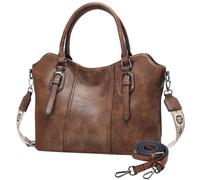 VASCHY Borsa Donna Elegante Tote Bag Donna per PC e Shopping Lavoro Ufficio Scuola Marrone