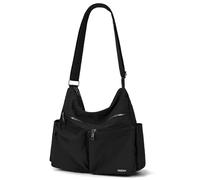 VASCHY Borsa Tracolla Donna,Borsa Donna Lavoro Nylon Borbonese Borse Donna Università Borsa Multitasche Lavoro Scuola Shopping Nero