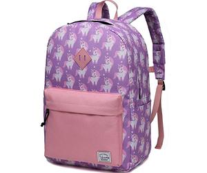 VASCHY Zaino per bambini e bambine, carino, impermeabile, per bambini, per l'asilo, per la scuola materna, con cintura toracica, Unicorno grande, Licorne-Grand, Carino
