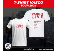 VASCO ROSSI T-SHIRT TOUR LIVE 2024 MUSICA VITA SPERICOLATA LIVEKOM