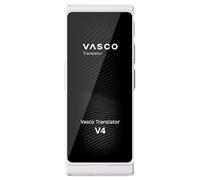 Vasco V4 Traduttore Simultaneo Vocale | 113 Lingue | Internet Gratis e Illimitato per le Traduzioni a Vita in quasi 200 Paesi | Pearl White