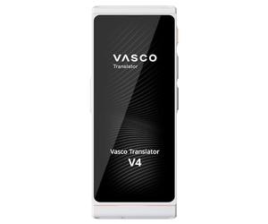 Vasco V4 Traduttore Simultaneo Vocale | 113 Lingue | Internet Gratis e Illimitato per le Traduzioni a Vita in quasi 200 Paesi | Pearl White