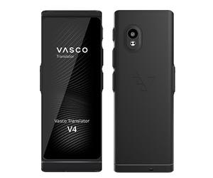 Vasco V4 Traduttore Simultaneo Vocale | 113 Lingue | Internet Gratis e Illimitato per le Traduzioni a Vita in quasi 200 Paesi | Black Onyx