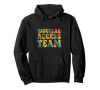 Vascular Access Team Arcobaleno Groovy Pride Salute LGBTQ Felpa con Cappuccio