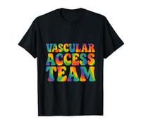 Vascular Access Team Arcobaleno Groovy Pride Salute LGBTQ Maglietta