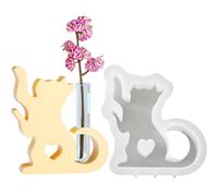 Vase Forme Silicone, di Resina della Stazione di moltiplicazione, di Resina a Base di di Gatto Forme di Resina Kitten per la Formazione delle Piante a combustibile, Forme di Silicone