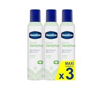 Vaseline Aloe Sensitive 48h 250ml | 0% alcohol (pacco da 3)